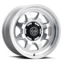 ICON Alloys Nuevo, Silver Machined, 17 x 8.5 / 5 x 5, -6mm Offset, 4.5" BS-1