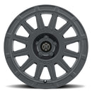ICON Alloys Ricochet, Satin Black, 15 x 7 / 5 x 100, 15mm Offset, 4.6" BS-2