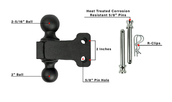 BulletProof Medium Duty 2" & 2-5/16" Dual Ball