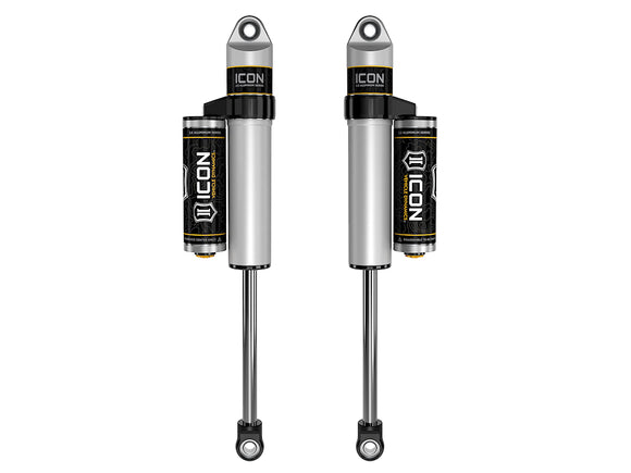 ICON 2019-2026 Chevrolet Silverado 1500/GMC Sierra 1500, 0-2" Lift, Rear, V.S. 2.5 Aluminum Series Shock Absorbers, Piggyback Reservoir, Pair