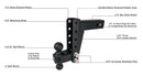 BulletProof 2.5" Medium Duty 6" Drop/Rise Hitch-4