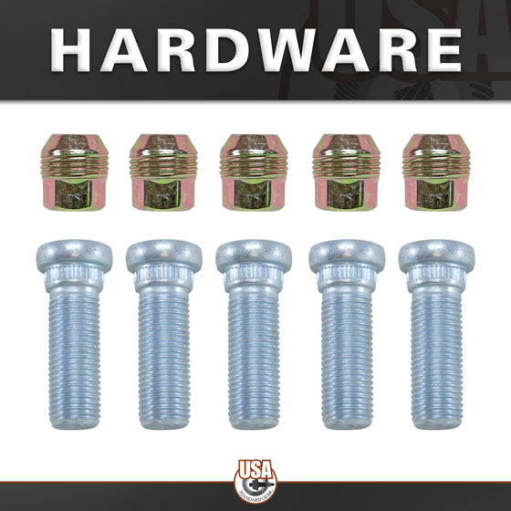 Rear Axle Kit Fits GM 8.5" Diff 30 Spline 5 Lug 33-3/8" Long 2.880" OD