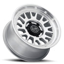 ICON Alloys Anza, Silver Machined, 17 x 8.5 / 5 x 5, -6mm Offset, 4.5" BS-4