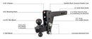 BulletProof 2.0" Extreme Duty 4" Drop/Rise Hitch-4