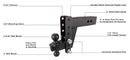 BulletProof 3.0" Heavy Duty 6" Drop/Rise Hitch-4