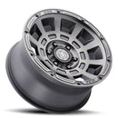 ICON Alloys Thrust, Smoked Satin Black, 17 x 8.5 / 5 x 5, -6mm Offset, 4.5" BS-3