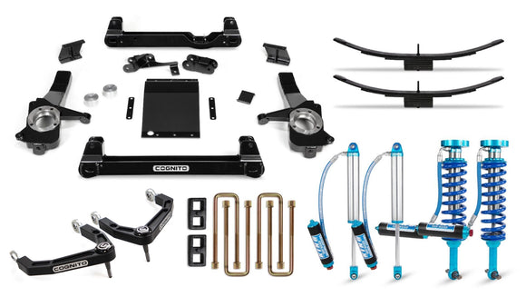 Cognito   6-Inch Elite Billet UCA Lift Kit with King 2.5 Remote Reservoir Shocks For   19-25 Silverado/Sierra 1500 2WD/4WD Including AT4 and Trail Boss