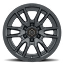 ICON Alloys Vector 6, Satin Black, 17 x 8.5 / 6 x 135, 6mm Offset, 5" BS-2