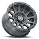ICON Alloys Compression, Double Black, 17 x 8.5 / 6 x 135, 6mm Offset, 5" BS-3