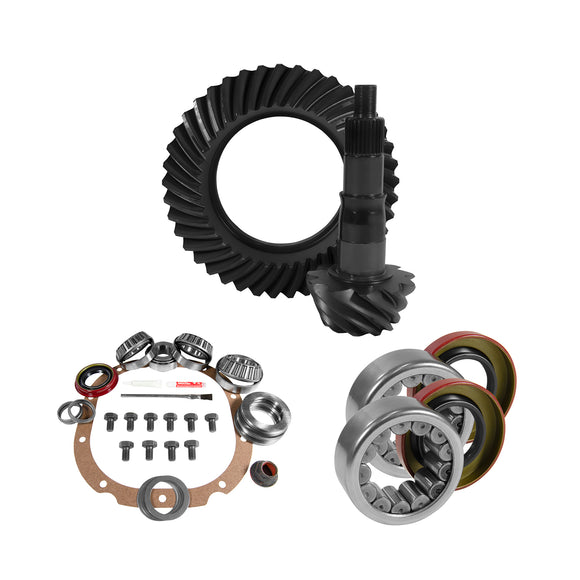 8.8" Ford 4.88 Rear Ring & Pinion, Install Kit, 2.99" OD Axle Bearings & Seals