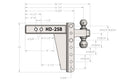 BulletProof 2.5" Heavy Duty 8" Drop/Rise Hitch-6