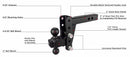 BulletProof 2.0" Heavy Duty 4" Drop/Rise Hitch-5
