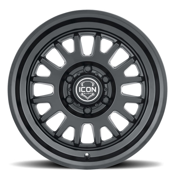 ICON Alloys Anza, Satin Black, 17 x 8.5 / 5 x 5.5, 0mm Offset, 4.75" BS