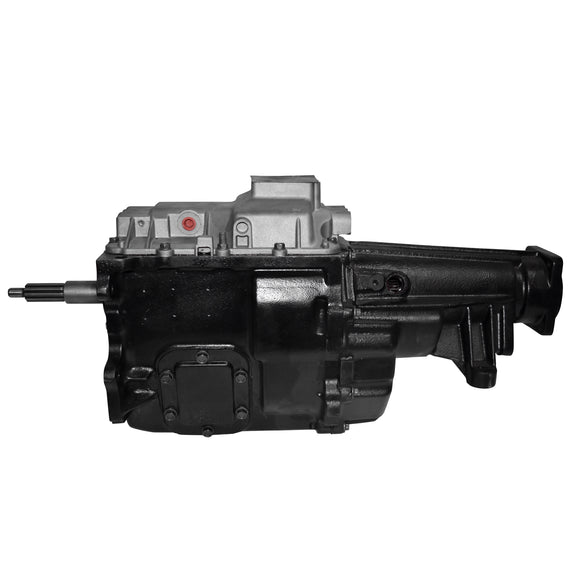 Remanufactured NV4500 Manual Transmission, 1994-95 GM C3500HD, 2WD, External Slave, Square Shifter Stub Opening In The Top Cover, With Emergency Brake