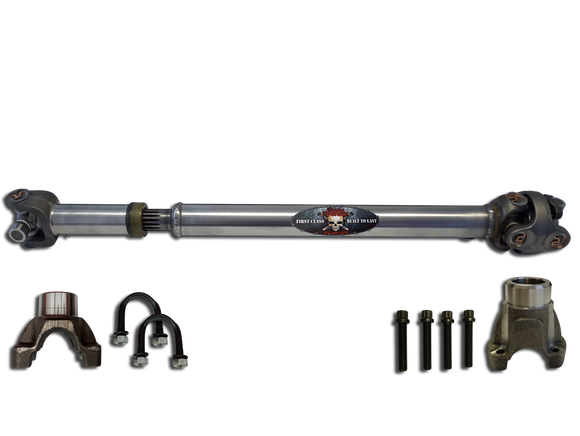 Adams Driveshaft Front JK 1310 CV Driveshaft Solid U-joints  with Pinion Yoke [EXTREME DUTY SERIES]