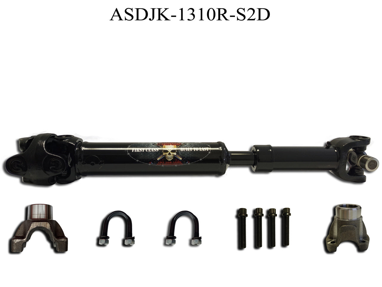 ADAMS DRIVESHAFT JK REAR 1310 CV DRIVESHAFT SOLID U-JOINTS [EXTREME DUTY SERIES]