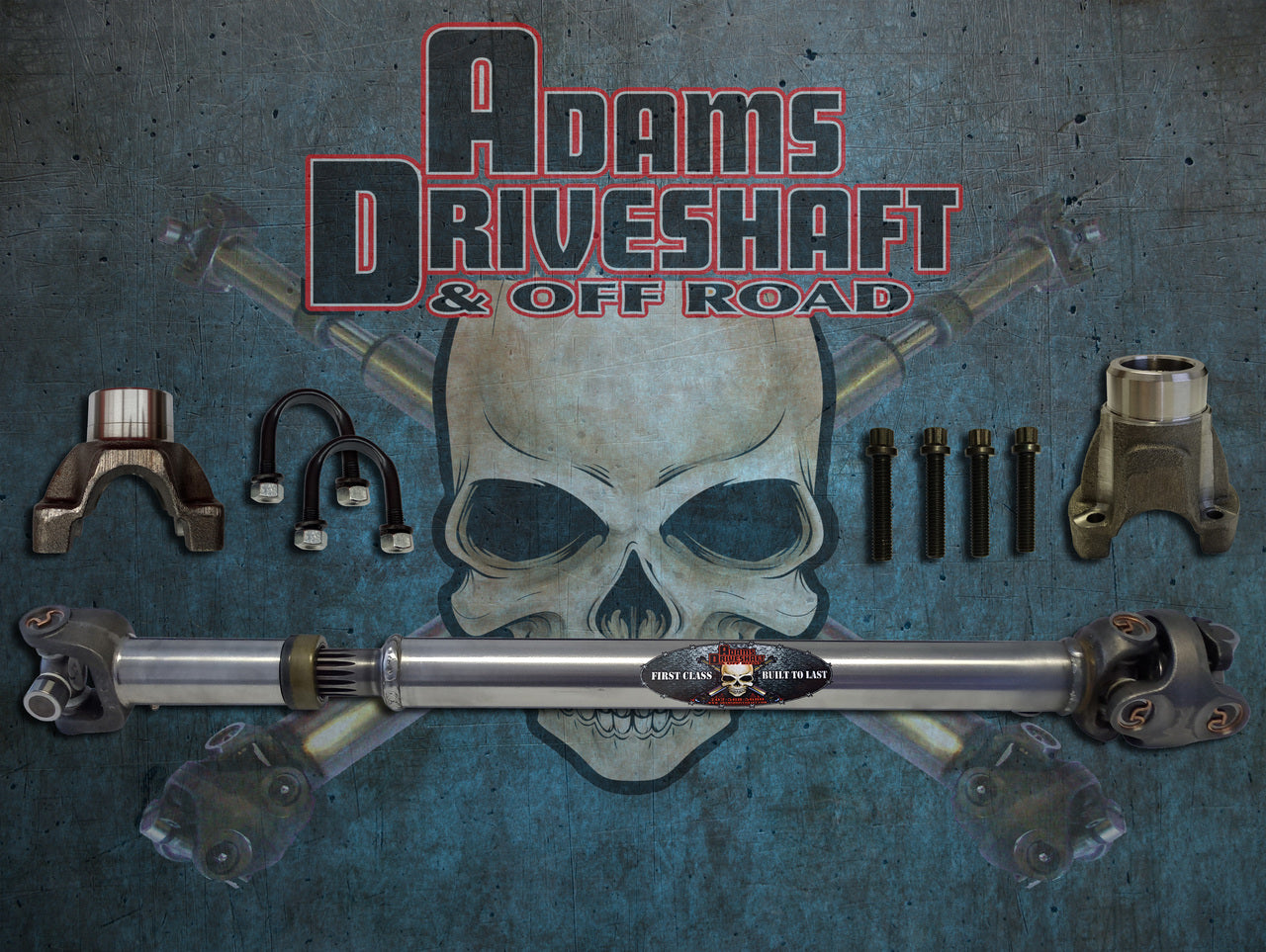 ADAMS DRIVESHAFT JK REAR 1310 CV DRIVESHAFT SOLID U-JOINTS [EXTREME DUTY SERIES] - 0