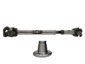 ADAMS DRIVESHAFT OEM Flange Style JK Front 1350 CV DRIVESHAFT [EXTREME DUTY SERIES] SOLID U-JOINT