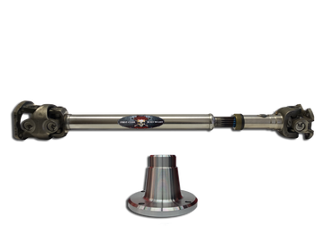 ADAMS DRIVESHAFT OEM Flange Style JK Front 1350 CV DRIVESHAFT [EXTREME DUTY SERIES] SOLID U-JOINT