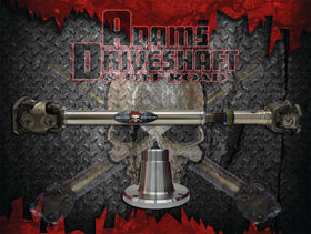 ADAMS DRIVESHAFT OEM Flange Style JK Front 1350 CV DRIVESHAFT [EXTREME DUTY SERIES] SOLID U-JOINT - 0