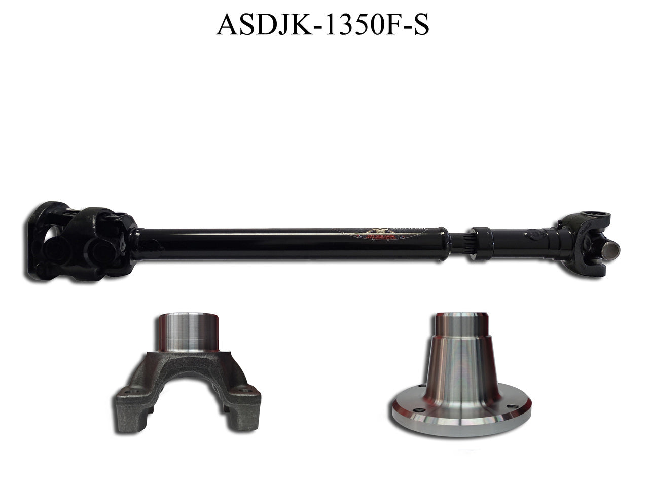 Adams Driveshaft JK Front 1350 CV Driveshaft [EXTREME DUTY SERIES] Solid U-joint