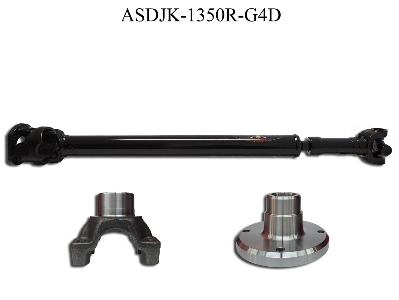 ADAMS DRIVESHAFT JK REAR 1350 CV DRIVESHAFT [HEAVY DUTY SERIES] GREASABLE U-JOINT