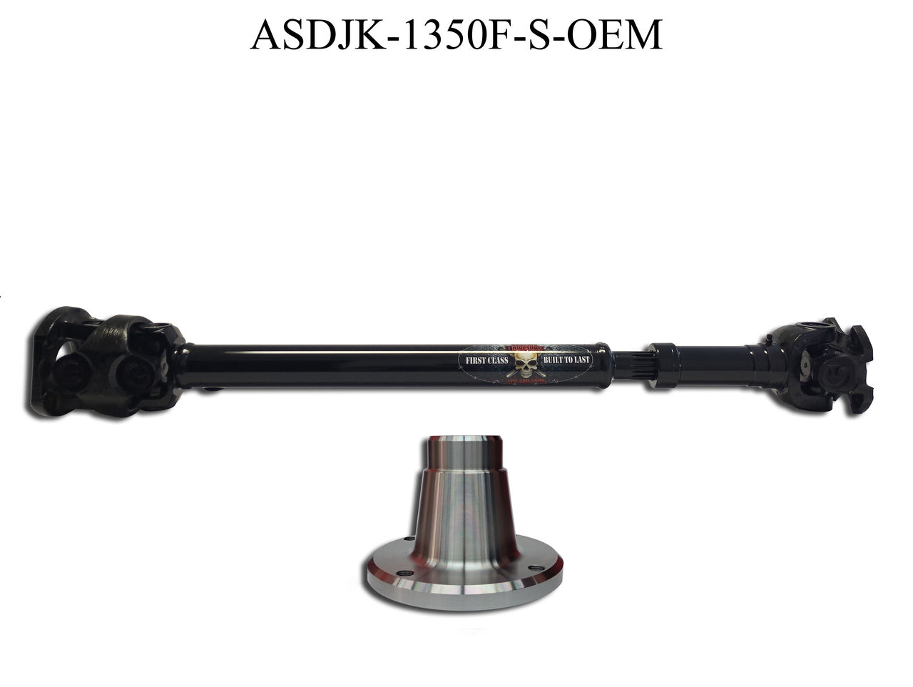 ADAMS DRIVESHAFT OEM Flange Style JK Front 1350 CV DRIVESHAFT [EXTREME DUTY SERIES] SOLID U-JOINT