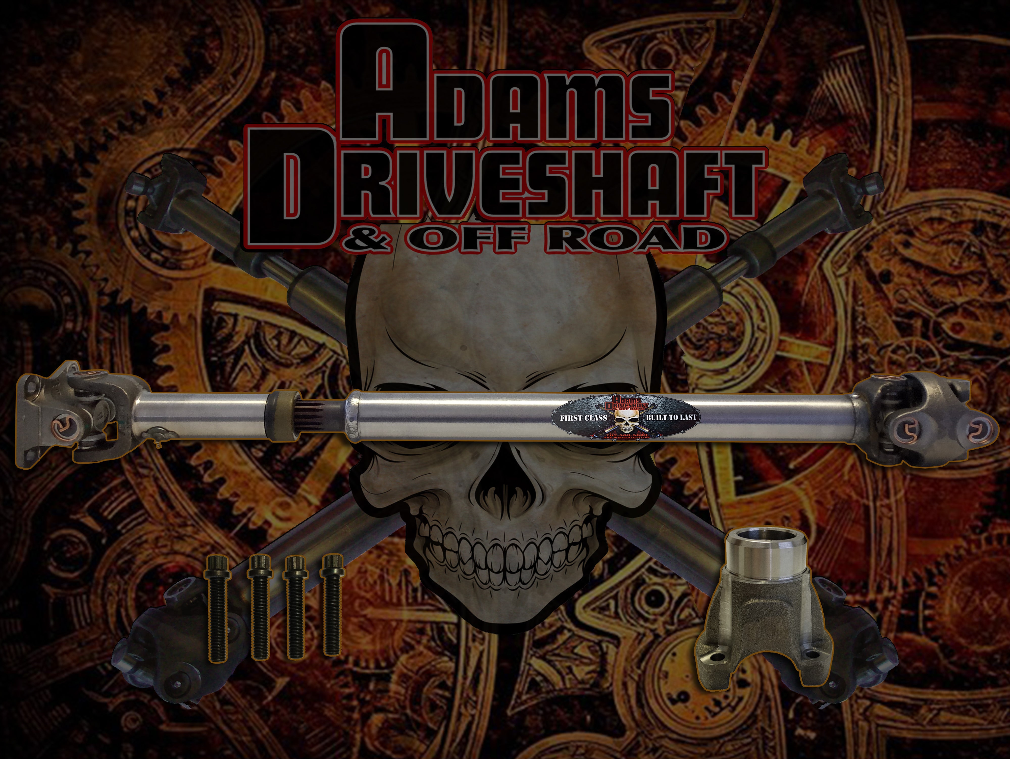 ADAMS DRIVESHAFT JT GLADIATOR (RUBICON - OVERLAND - SPORT - MOJAVE) FRONT 1310 CV DRIVESHAFT With OEM FLANGE STYLE [EXTREME DUTY SERIES] - 0