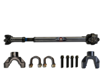 ADAMS DRIVESHAFT TJ Front 1350 HALF ROUND CV DRIVESHAFT [EXTREME DUTY SERIES] SOLID U-JOINT