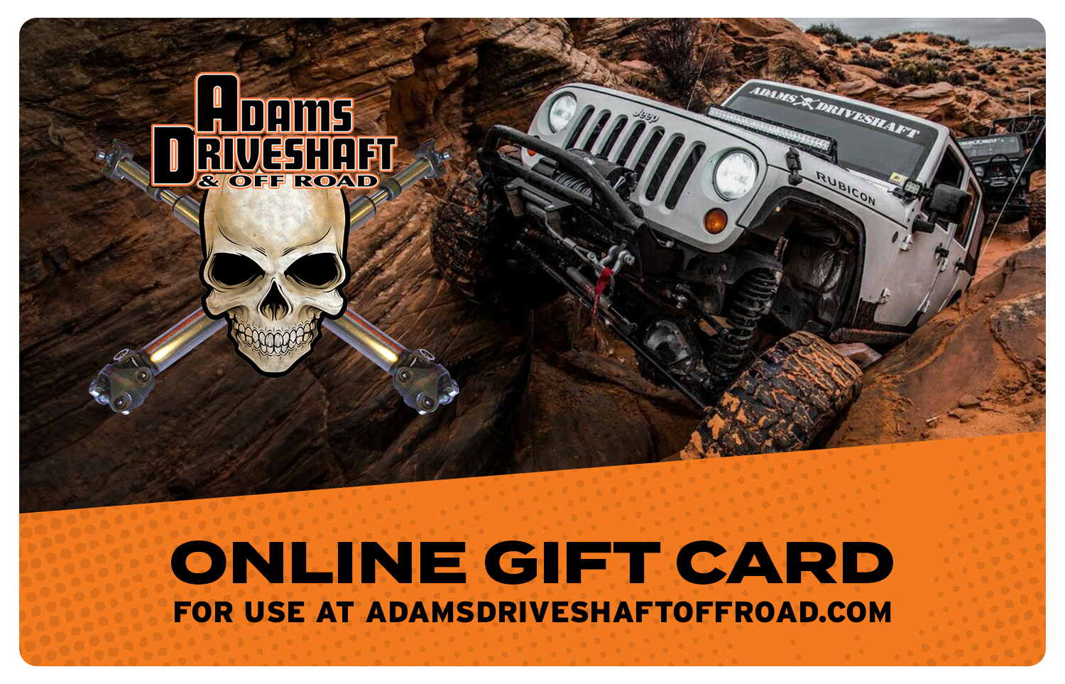 Adams Driveshaft Gift Card