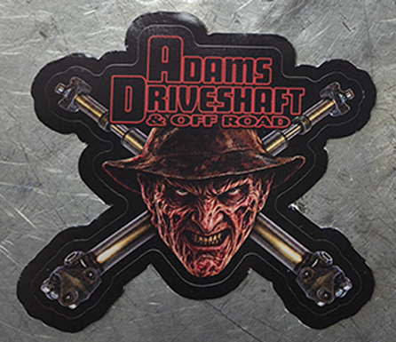 Adams Driveshaft "The Nightmare" Skully - LIMITED EDITION STICKER