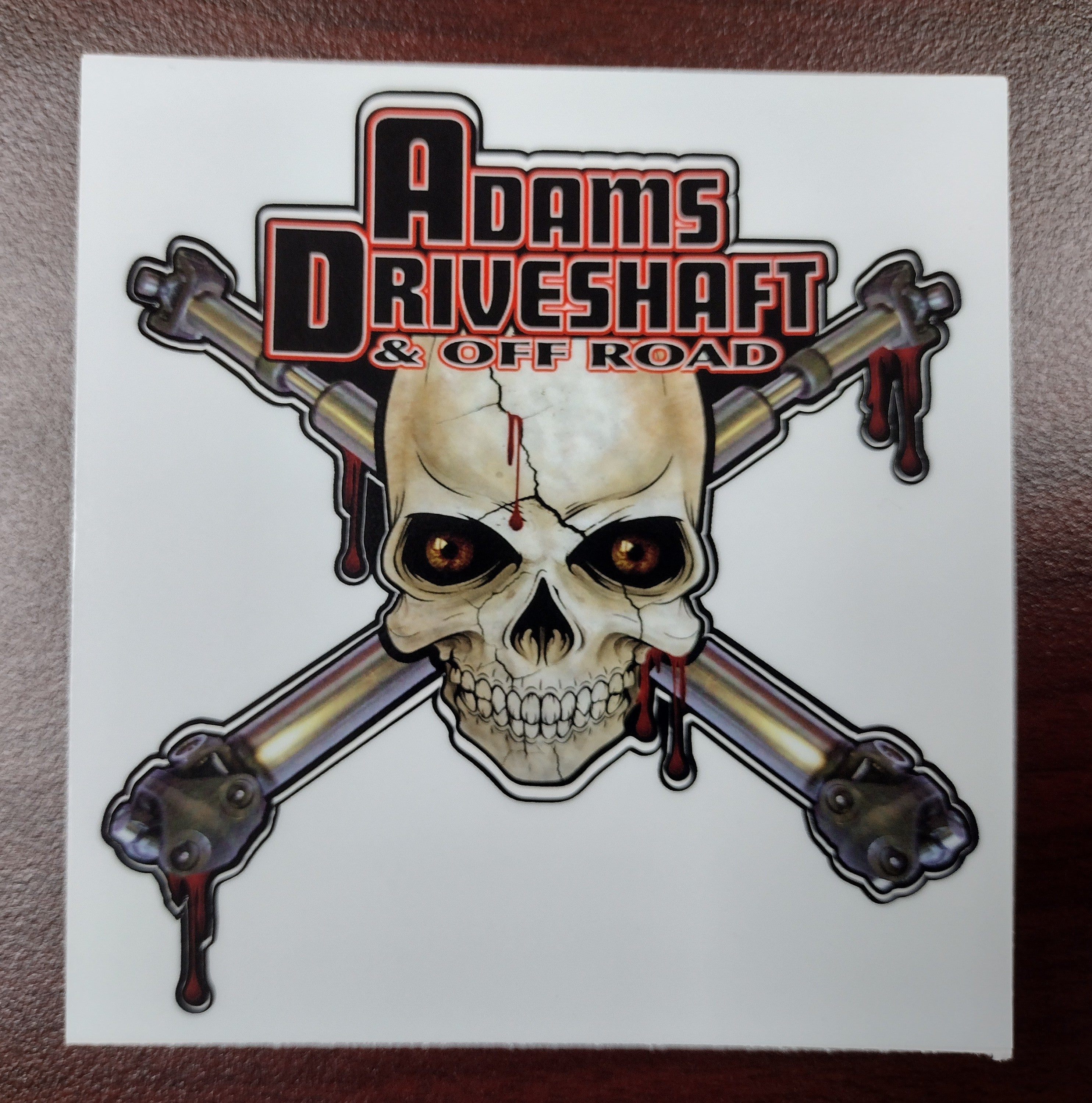 Adams Driveshaft Skully - HALLOWEEN LIMITED EDITION STICKER