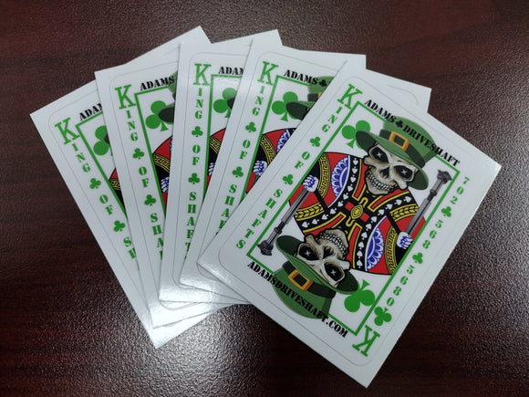 Adams Driveshaft Skully - ST. PATRICK'S DAY - LIMITED EDITION STICKER