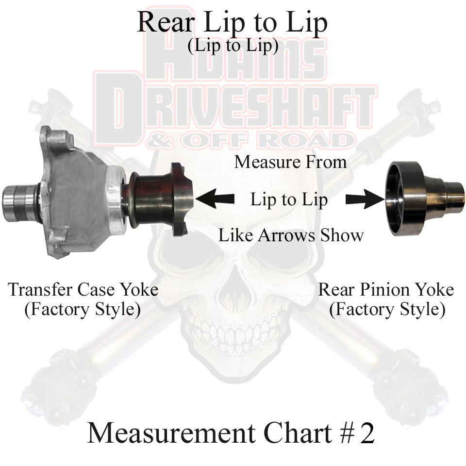 ADAMS DRIVESHAFT JK REAR 1350 CV DRIVESHAFT [EXTREME DUTY SERIES] SOLID U-JOINT