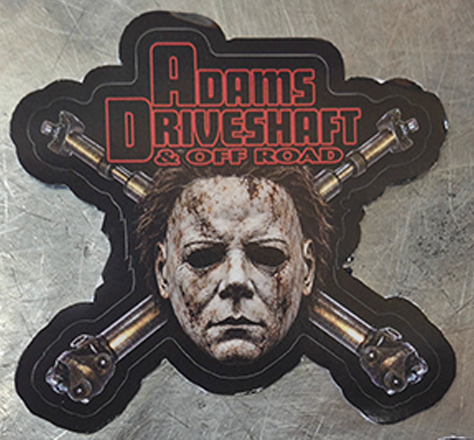 Adams Driveshaft "The Shape" Skully - LIMITED EDITION STICKER