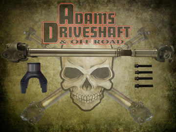 ADAMS DRIVESHAFT JL RUBICON - SAHARA - SPORT - FRONT 1350 CV DRIVESHAFT OEM FLANGE STYLE [EXTREME DUTY SERIES] - 0