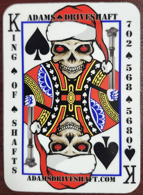 Adams Driveshaft - Santa Skully Card - LIMITED EDITION STICKER