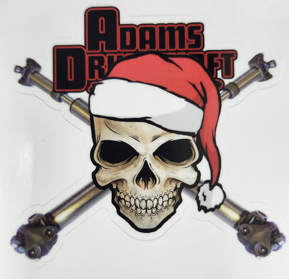 Adams Driveshaft - Santa Skully - LIMITED EDITION STICKER