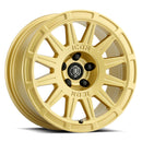 ICON Alloys Ricochet, Gloss Gold, 17 x 8 / 5 x 100, 38mm Offset, 6" BS-1