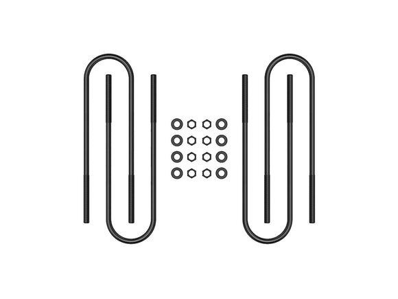 ICON 1999-2010 F-350 Super Duty (DRW)/2003-2013 Dodge Ram 2500/2003-2012 Dodge Ram 3500, Rear, 15” U-Bolt Kit