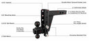 BulletProof 2.0" Heavy Duty 6" Drop/Rise Hitch-5