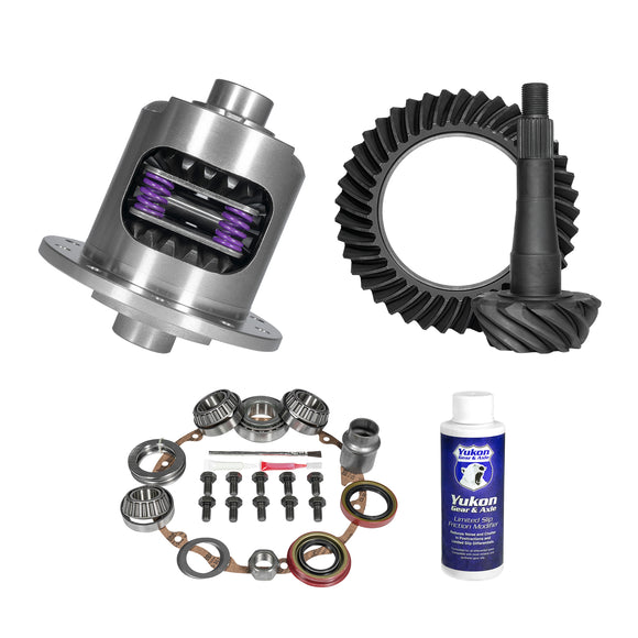 Yukon Muscle Car Limited Slip & Re-Gear Kit, GM 8.5” Olds, 27 spline, 3.90 ratio