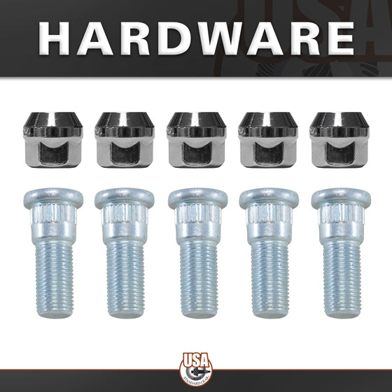 Rear Axle Kit Fits Chrysler 9.25" Diff 31 Spline 5 Lug 32-5/8" Long