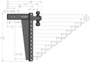 BulletProof 3.0" Heavy Duty 20" Drop/Rise Hitch-4