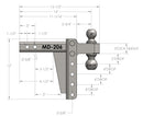 BulletProof 2.0" Medium Duty 6" Drop/Rise Hitch-4