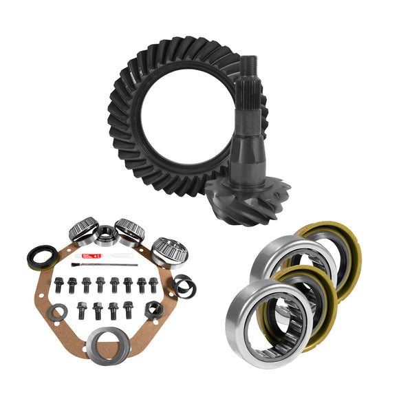 9.25" CHY 3.21 Rear Ring & Pinion, Install Kit, 1.705" Axle Bearings & Seal