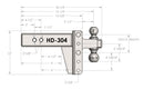 BulletProof 3.0" Heavy Duty 4" Drop/Rise Hitch-5