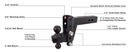 BulletProof 2.5" Heavy Duty 4" Drop/Rise Hitch-5