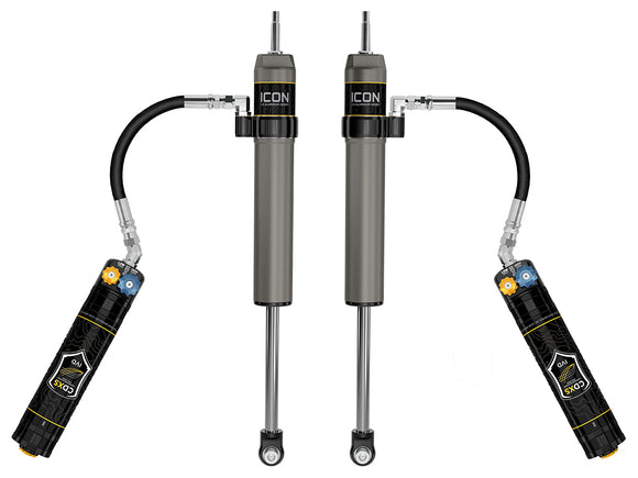 ICON 2022-2026 Toyota Tundra 0-1.5” Lift/2023-2026 Sequoia 0-4" Lift, Rear, V.S. 2.5 Aluminum Series Shock Absorbers, Remote Reservoir w/ CDXS, Pair