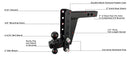 BulletProof 2.0" Heavy Duty 8" Drop/Rise Hitch-5